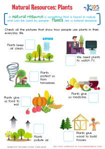 Water Worksheet: Free Natural Resources Printable for Kids